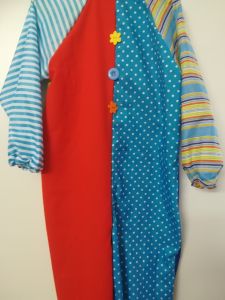 Kids Costumes to Hire - Clown CHILD - Blue & Orange